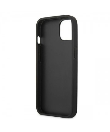 Karl Lagerfeld Leather Ikonik Karl's Head Metal Case for iPhone 13 mini - Black