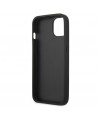 Karl Lagerfeld Leather Ikonik Karl's Head Metal Case for iPhone 13 mini - Black