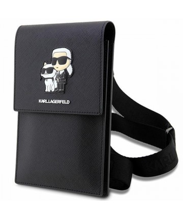 Karl Lagerfeld Handbag KLWBSAKCPMK black/black Saffiano Karl & Choupette