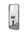 Karl Lagerfeld KLHCP15SLKKNSK iPhone 15 6.1" transparent hardcase Liquid Glitter Ikonik
