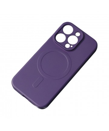 MagSafe Compatible Silicone Case for iPhone 15 Silicone Case - Purple