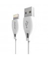 Dudao cable USB / Lightning cable 2.4A 1m white (L4L 1m white)