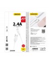 Dudao cable USB / Lightning cable 2.4A 1m white (L4L 1m white)