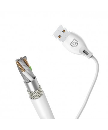 Dudao cable USB / Lightning 2.1A cable 2m white (L4L 2m white)
