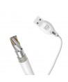 Dudao cable USB / Lightning 2.1A cable 2m white (L4L 2m white)