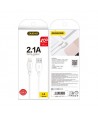 Dudao cable USB / Lightning 2.1A cable 2m white (L4L 2m white)