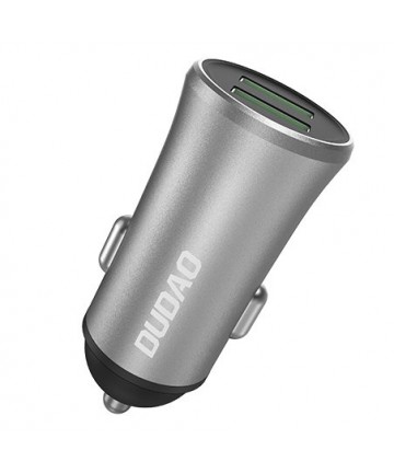 Dudao 3.4A smart car charger 2x USB silver (R6S silver)