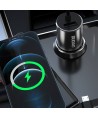 Dudao 3in1 USB car charger 3,4 A built-in cable Lightning / USB Type C / micro USB black (R5ProN black)