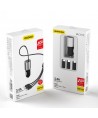 Dudao 3in1 USB car charger 3,4 A built-in cable Lightning / USB Type C / micro USB black (R5ProN black)