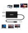 Choetech plug adapter USB Type C Thunderbolt 3 (40Gbps) - 2x DisplayPort 4K 60Hz black (HUB-D03)