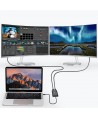 Choetech plug adapter USB Type C Thunderbolt 3 (40Gbps) - 2x DisplayPort 4K 60Hz black (HUB-D03)