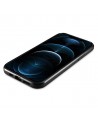 iCarer Leather Oil Wax case covered with natural leather for iPhone 12 Pro Max black (ALI1206-BK)