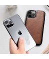 iCarer Leather Oil Wax case covered with natural leather for iPhone 12 Pro Max black (ALI1206-BK)