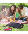 Choetech SC001 solar foldable charger 19W 2x USB-A - black