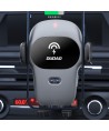 Dudao Automatic Car Holder with Built-in Qi 15W Wireless Charger Gray (F20xs)