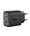Acefast GaN USB Type-C 30W charger, PD, QC 3.0, AFC, FCP black (A21 black)