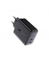 Acefast charger 2x USB Type C 40W, PPS, PD, QC 3.0, AFC, FCP black (A9 black)