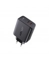 Acefast charger 2x USB Type C 40W, PPS, PD, QC 3.0, AFC, FCP black (A9 black)