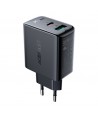 Acefast wall charger USB Type C / USB 32W, PPS, PD, QC 3.0, AFC, FCP black (A5 black)