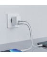 Acefast wall charger USB Type C / USB 32W, PPS, PD, QC 3.0, AFC, FCP white (A5 white)