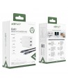 Acefast 2in1 charger GaN 65W USB Type C / USB, adapter adapter HDMI 4K @ 60Hz (set with cable) white (A17 white)