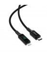 Acefast cable MFI USB Type C - Lightning 1.2m, 30W, 3A black (C6-01 Black)
