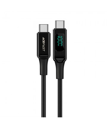 Acefast cable USB Type C - USB Type C 2m, 100W (20V / 5A) black (C6-03 Black)