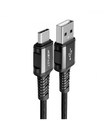 Acefast USB cable - USB Type C 1.2m, 3A black (C1-04 black)