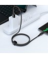 Acefast USB cable - USB Type C 1.2m, 3A black (C1-04 black)