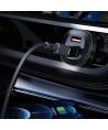 Acefast car charger 66W 2x USB Type C / USB, PPS, Power Delivery, Quick Charge 4.0, AFC, FCP, SCP black (B3 black)