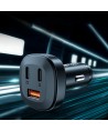 Acefast car charger 66W 2x USB Type C / USB, PPS, Power Delivery, Quick Charge 4.0, AFC, FCP, SCP black (B3 black)