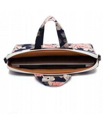 Canvaslife Briefcase 15-16'' Laptop Bag - Navy Blue and White