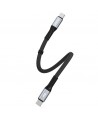 Dudao L10C USB-C - USB-C PD cable 100W 5A 0.23m - black