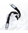 Dudao L10C USB-C - USB-C PD cable 100W 5A 0.23m - black