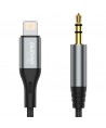 Dudao audio cable Lightning - mini jack 3.5mm 1m gray (L11PRO)