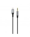 Dudao audio cable Lightning - mini jack 3.5mm 1m gray (L11PRO)