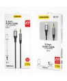 Dudao audio cable Lightning - mini jack 3.5mm 1m gray (L11PRO)