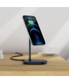 Acefast 15W Qi Wireless Charger for iPhone (with MagSafe) and Apple AirPods Stand Holder Magnetic Holder Gray (E6 gray)