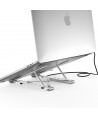 Choetech stand multifunctional station for laptop PD / USB-C HDMI (4K / 30Hz) / 2xUSB-A / 1xUSB-C / 1xSD / 1xTF black (HUB-M43)