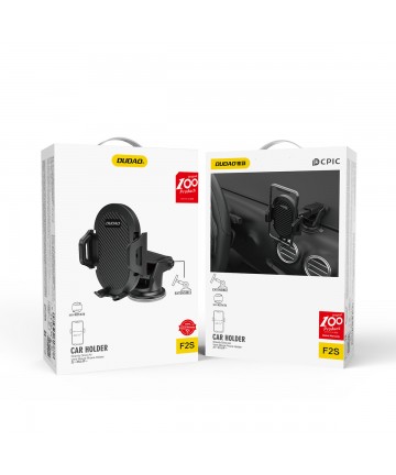 Dudao Telescopic Gravity Car Windshield Mount Holder Black (new F2S black)