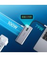Choetech multifunctional HUB with display 12in1 USB-C to USB-C / USB-A / HDMI / VGA / AUX / SD / TF gray (HUB-M26)