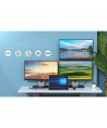 Choetech multifunctional HUB with display 12in1 USB-C to USB-C / USB-A / HDMI / VGA / AUX / SD / TF gray (HUB-M26)
