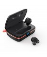 Choetech TWS wireless headphones waterproof with solar panel and built-in 2500mAh powerbank black (BH-T05)