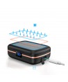 Choetech TWS wireless headphones waterproof with solar panel and built-in 2500mAh powerbank black (BH-T05)