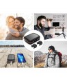 Choetech TWS wireless headphones waterproof with solar panel and built-in 2500mAh powerbank black (BH-T05)
