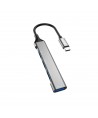Dudao HUB 4in1 USB-C - 4x USB-A (3 x USB2.0 / USB3.0) 6.3cm black (A16T)