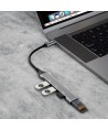 Dudao HUB 4in1 USB-C - 4x USB-A (3 x USB2.0 / USB3.0) 6.3cm black (A16T)