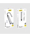 Dudao HUB 4in1 USB-C - 4x USB-A (3 x USB2.0 / USB3.0) 6.3cm black (A16T)