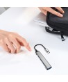 Dudao HUB 4in1 USB-C - 4x USB-A (3 x USB2.0 / USB3.0) 6.3cm black (A16T)
