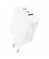 Acefast fast charger GaN (2x USB-C / USB-A) PPS / PD / QC4+ 65W white (A41)